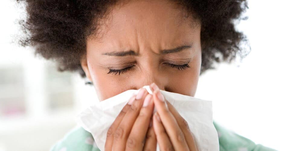 کیپ شدن بینی به علت آنفولانزا