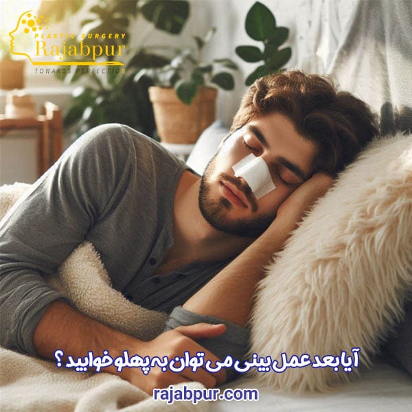 خوابیدن بعد از عمل بینی - دکتر رجب پور
